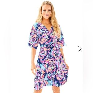 Lilly Pulitzer Parigi Dress In Nauti Navy Boho Bateau